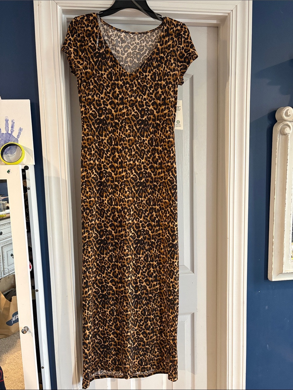 No Boundaries Leopard Print Maxi Dress in Brown and Black